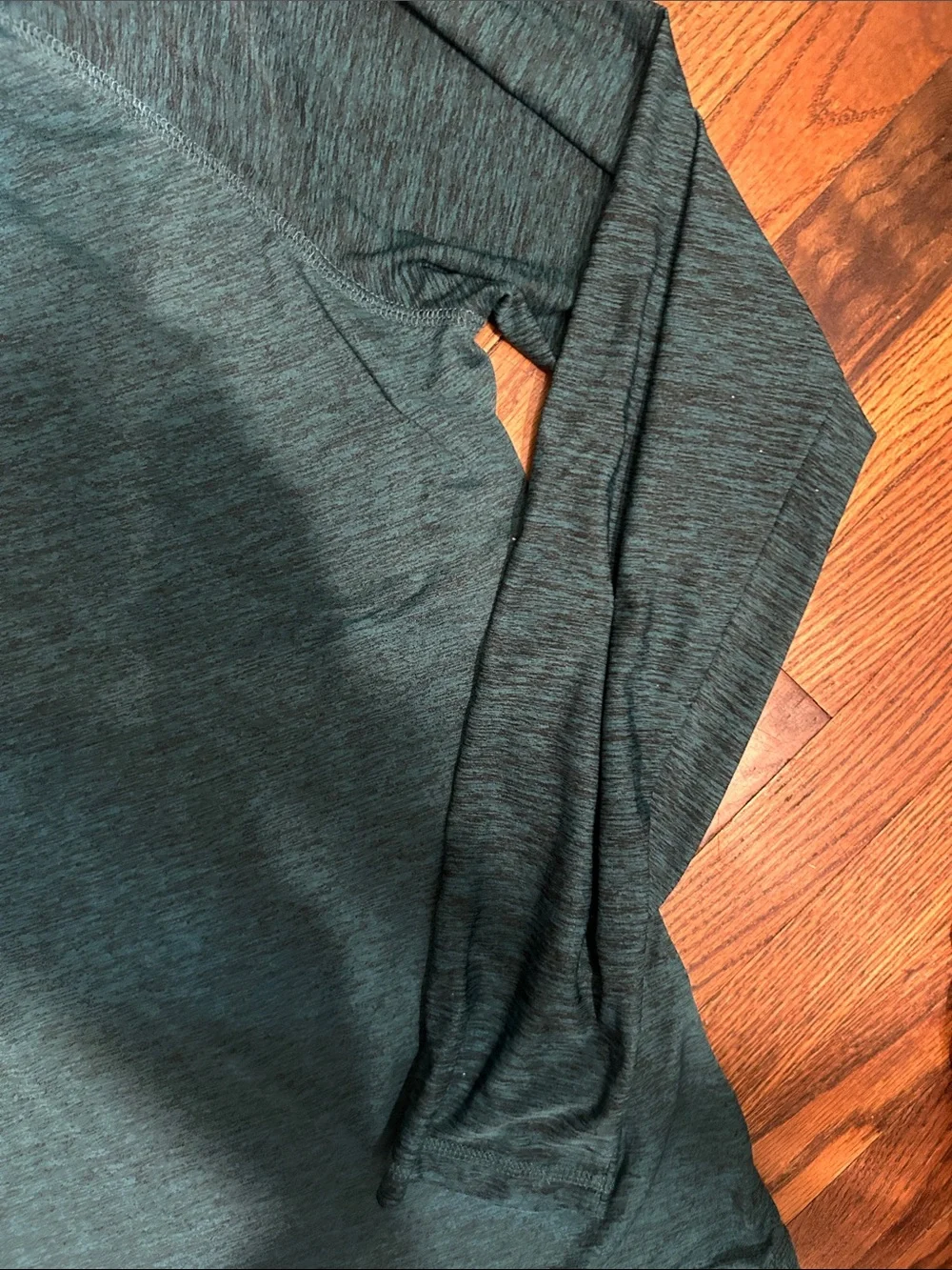 Hurley Men's Long Sleeve Henley in Deep Teal - Picture 5 of 9